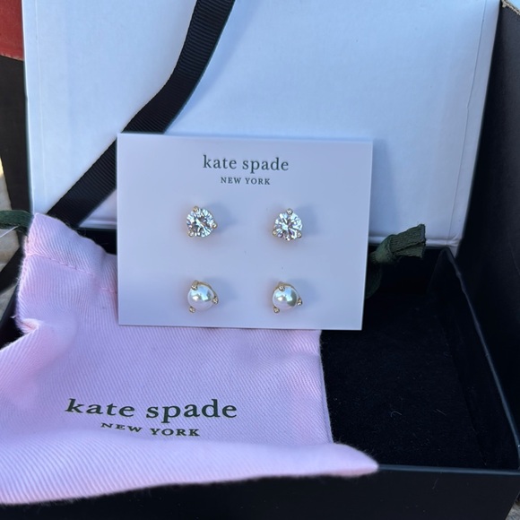 kate spade Jewelry - kate spade Gold and Silver Stud Earrings Set